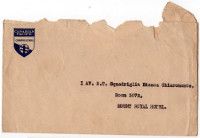 Communication from the Canadian Pacific Telegraph at the Mount Royal Hotel (envelop)